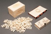 Chinese carved ivory box, Cont