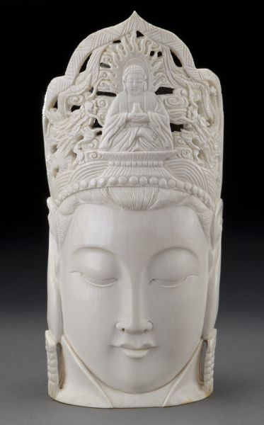 Chinese carved ivory Buddha's