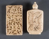 Chinese carved Ivory card case