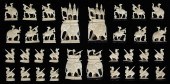 CHINESE CARVED IVORY CHESS SET