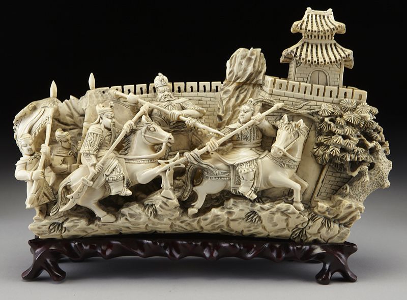 Chinese carved ivory figural