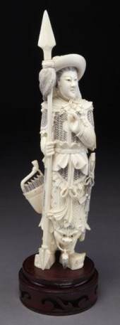 Chinese carved ivory figure de