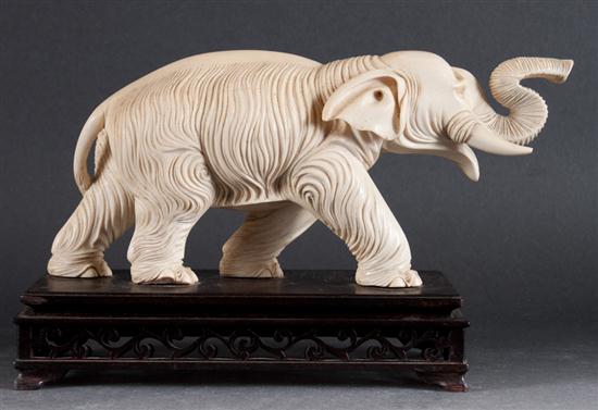 Chinese carved ivory figure of an