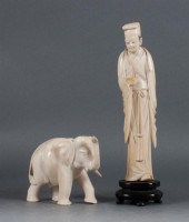 Chinese carved ivory figure of
