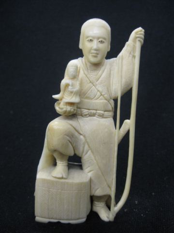 Chinese Carved Ivory Figurine of