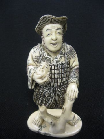 Chinese Carved Ivory Figurine of
