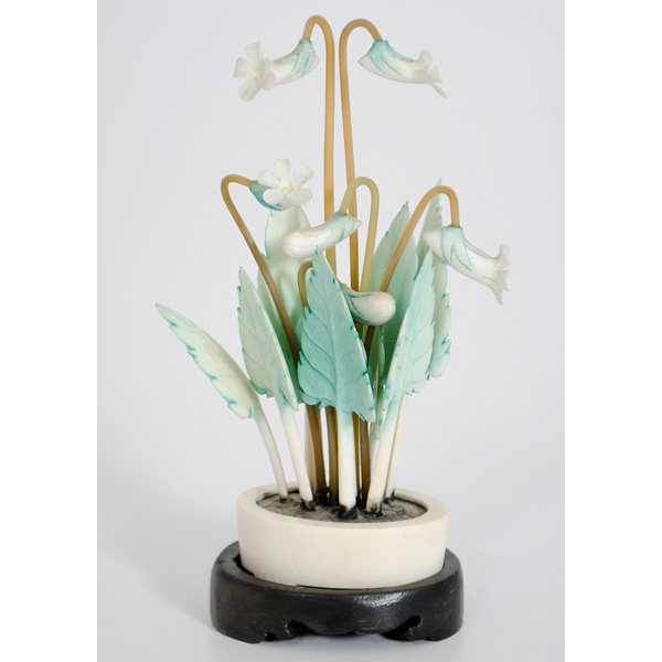 Chinese Carved Ivory Floral