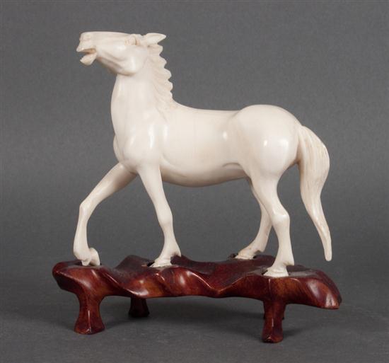 Chinese carved ivory horse