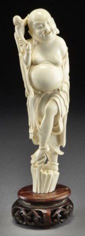 Chinese carved ivory Maitreya