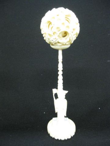 Chinese Carved Ivory Mystery Ball