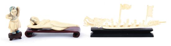 Chinese carved ivory objects 19th