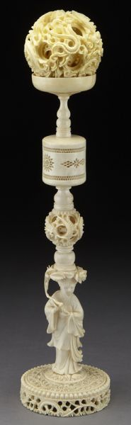 Chinese carved ivory puzzle