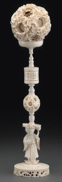 Chinese carved ivory puzzle