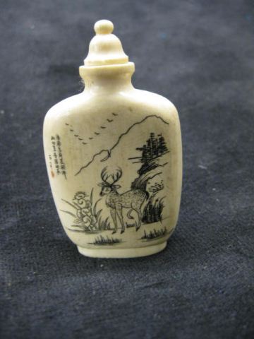 Chinese Carved Ivory Snuff