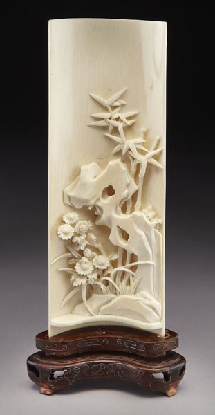 Chinese carved ivory wrist rest