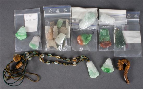 Chinese carved jade and hardstone