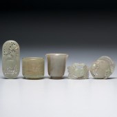 Chinese Carved Jade Articles C