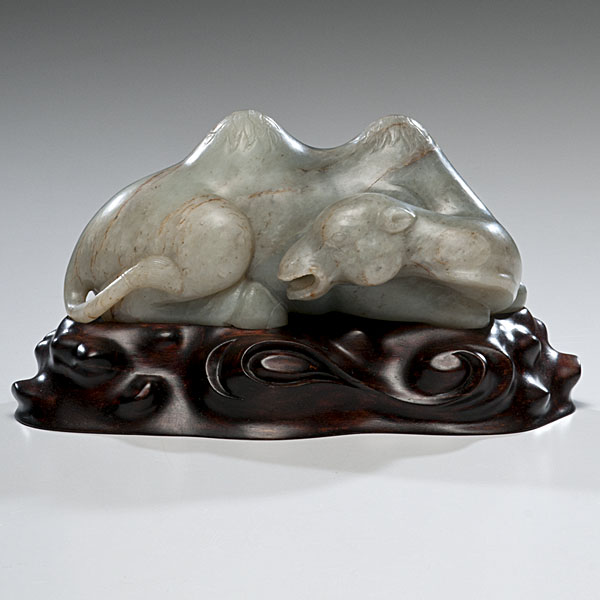Chinese Carved Jade Camel Chinese
