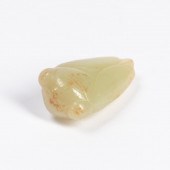 CHINESE CARVED JADE CICADA FOR