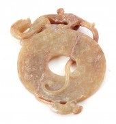 Chinese carved jade disc (bi)