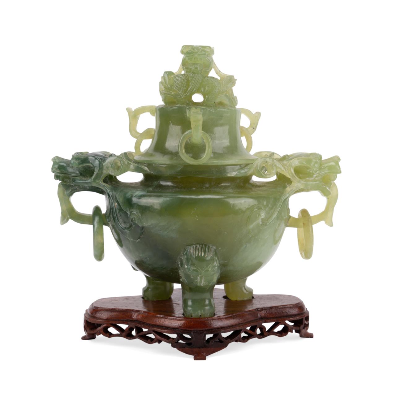 CHINESE CARVED JADE DRAGON