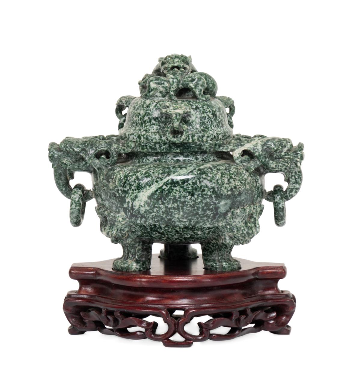 CHINESE CARVED JADE DRAGON