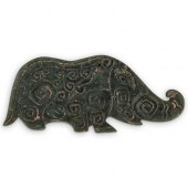 CHINESE CARVED JADE ELEPHANT P