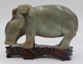 CHINESE CARVED JADE FIGURAL GR