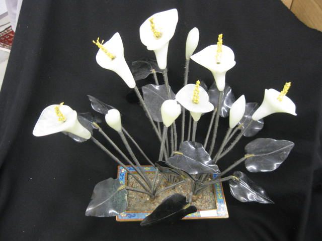 Chinese Carved Jade Floral
