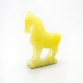 CHINESE CARVED JADE HORSE FIGU