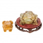 CHINESE CARVED JADE JIN CHAN R