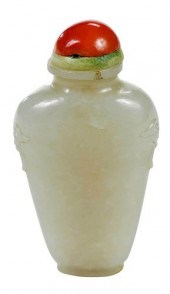 CHINESE CARVED JADE OR HARDSTO
