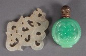 Chinese carved jade pendant an