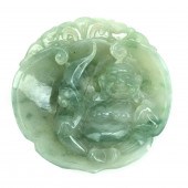 CHINESE CARVED JADE PENDANTA C