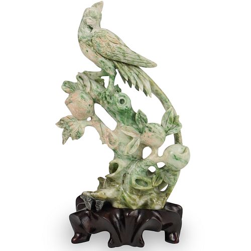 CHINESE CARVED JADE PHEASANT