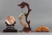 Chinese carved jade pi phoenix