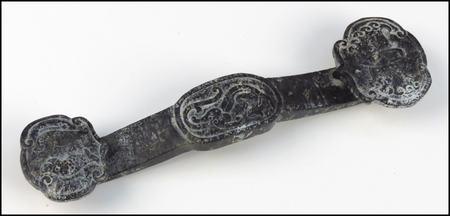 CHINESE CARVED JADE SCEPTOR.
