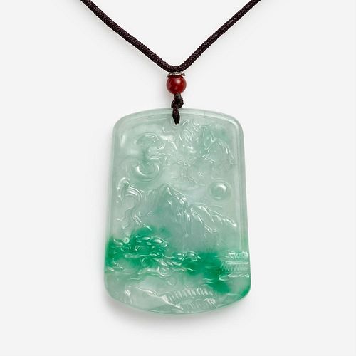 CHINESE CARVED JADEITE DRAGON