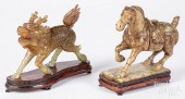 CHINESE CARVED JADEITE GUARDIA
