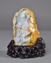 Chinese Carved Jadeite Mountai