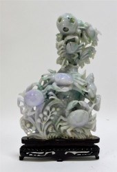 CHINESE CARVED JADEITE STATUE