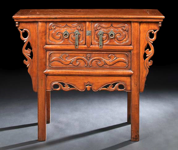 Chinese Carved Ju Wood Small