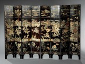 CHINESE CARVED LACQUER EIGHT-P