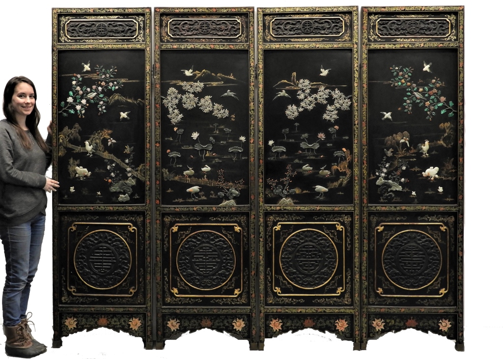 CHINESE CARVED LACQUER JADE