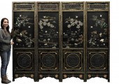 CHINESE CARVED LACQUER JADE MA