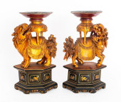 CHINESE CARVED LACQUERED WOOD