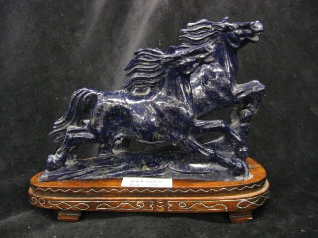 Chinese Carved Lapis Figurine of