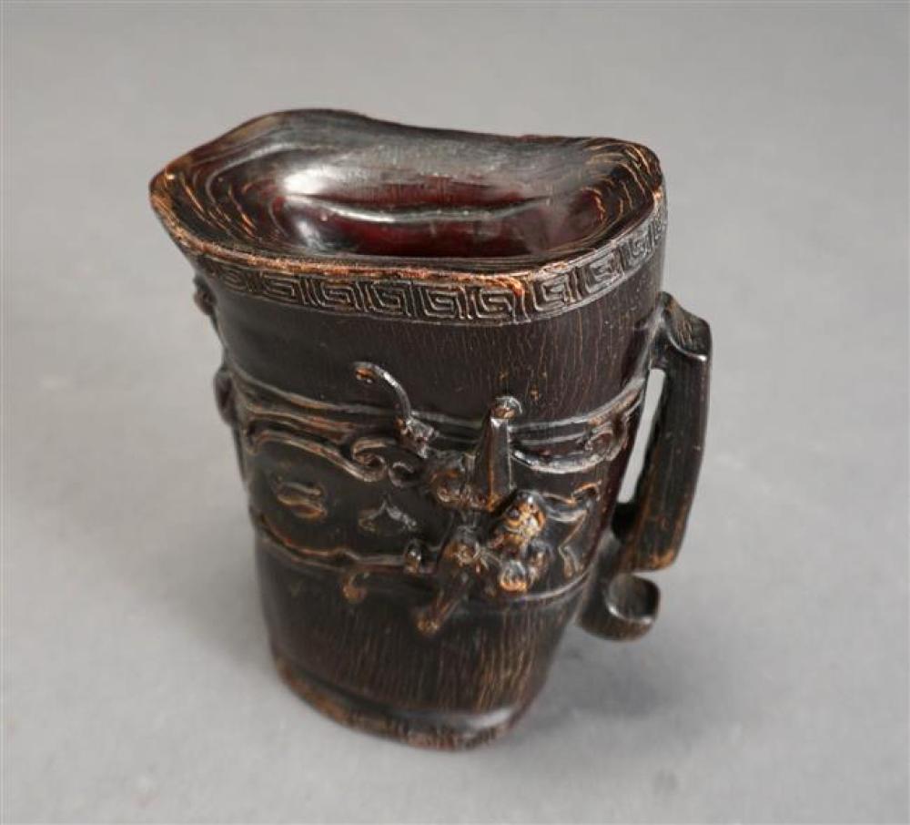 CHINESE CARVED LIBATION