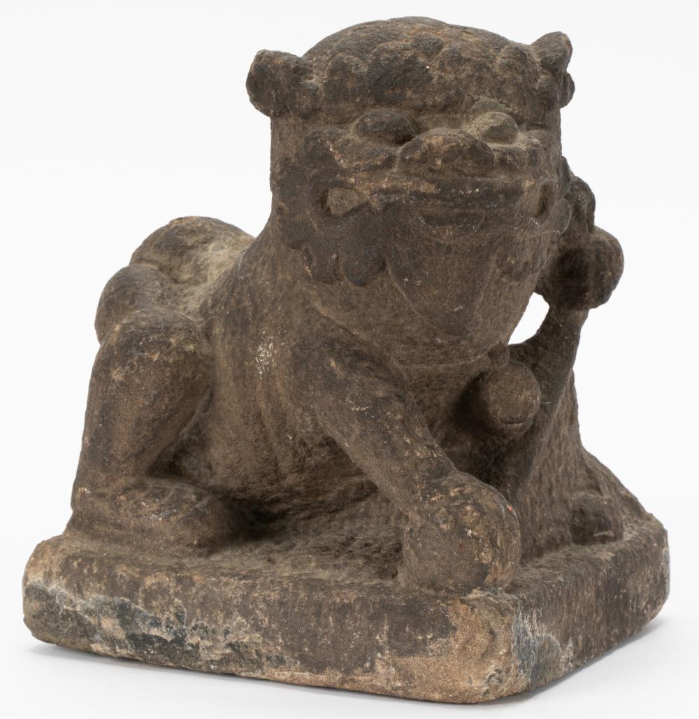 CHINESE CARVED LIMESTONE FIGURE