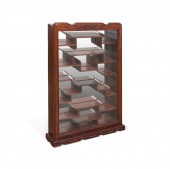 CHINESE CARVED MAHOGANY HANGIN
